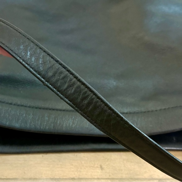 Coach Vintage Black Leather Legacy Bucket Tote Hobo Shoulder Bag with Turn-lock - Picture 8 of 8